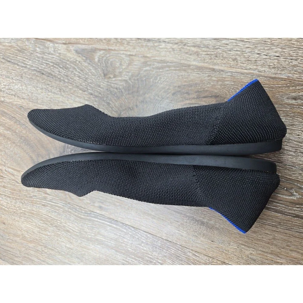 Rothy's The Point Flats Black Ballet Black Women's Size 7